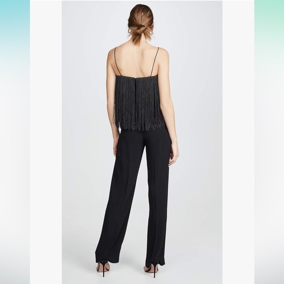NEW Club Monaco Black Fringe Jumpsuit NWT - Picture 2 of 10